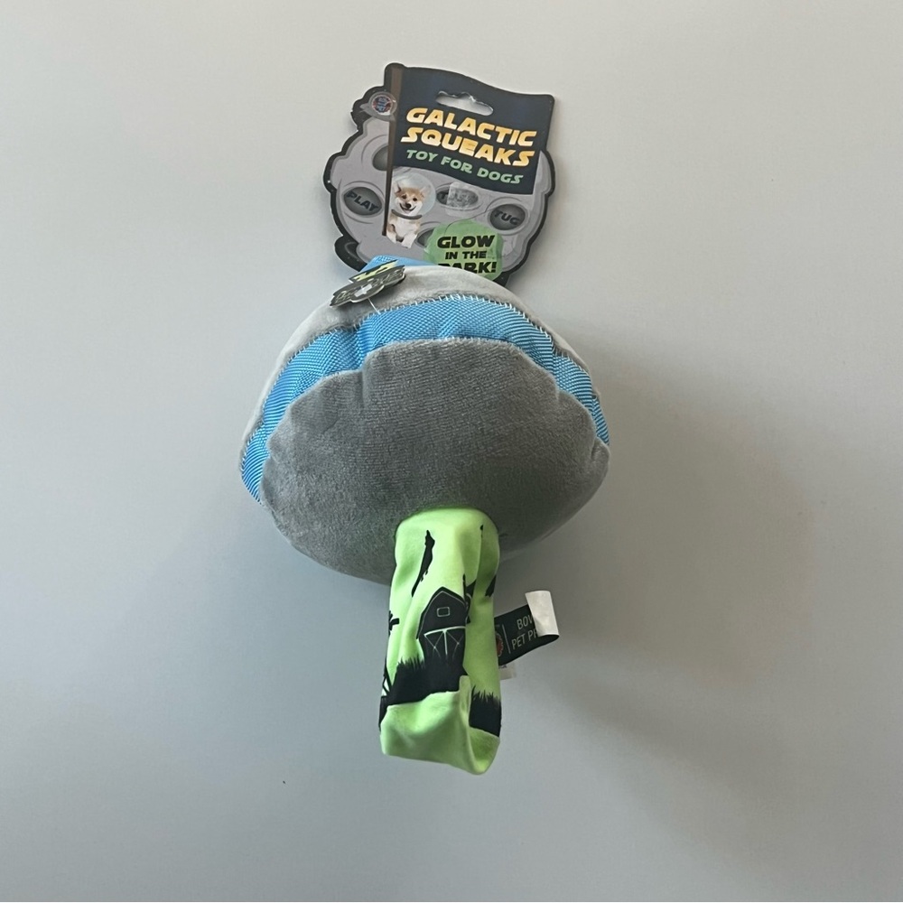 Glow Dog Toy - Gray and Green